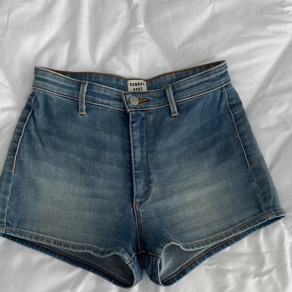 Sunday Best Women's Jean Shorts - Classic Blue